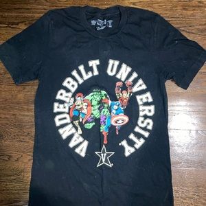 Vanderbilt University Marvel tee shirt